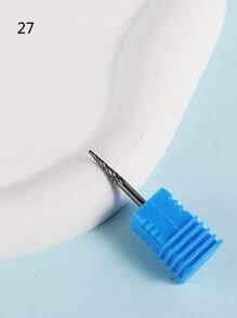 1pc Tungsten Steel Nail Drill Bit For Grinding Removing Gel Polish, Acrylics And Cuticle Accessories Pedicure Burr Tools