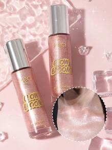 HECI BEAUTY HECI BEAUTY Roller Liquid Body Highlighter,1pc Glitter Face Contour Highlight Brightening Makeup Illuminating Cosmetic, Pearl Highlighter For Full Body,Sexy Beauty Highlight Oil Cosmetics For Beach,Glass Roller Bottles Leak Proof Massage Roller Ball Bottles,Suitable For Students Returning To School