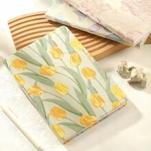 "Ins-Style Flora" Chic Floral Fabric Notebook - A5 Size, Artistic Journal & Diary With Fresh Design"Oriental Silk" Back To School