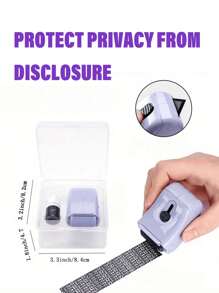 1 Pack Identity Protection Stamp Identity Theft Protection Stamp Roller Privacy Stamp Back To School,Back To School,School Supplies