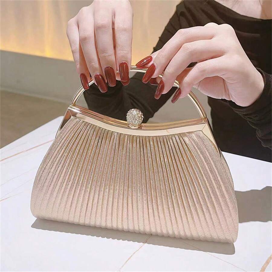Túi đựng đồ ăn tối Túi đựng đồ tiệc Túi đựng đồ dự tiệc Túi đựng đồ phù dâu Túi đựng đồ phù hợp với váy Túi xách KTV Túi xách nữ Túi công chúa, Túi đựng đồ ăn tối cổ điển, Túi đeo vai dự tiệc vuông phong cách sang trọng dành cho phụ nữ - Nhiều màu - Xem 1