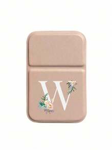 1pc Mini Pink Flower White Letters Foldable Portable Makeup Mirror,Letters Of A-Z Makeup Mirror With Bracket, Travel Mirror, Beauty Products, Desktop Makeup Mirror, Rectangular Desktop Compact Mirror Foldable Small Minimalist Makeup Mirror, Travel Portable Makeup Mirror For Women's Gift - The Best Gift For Mom And Teacher