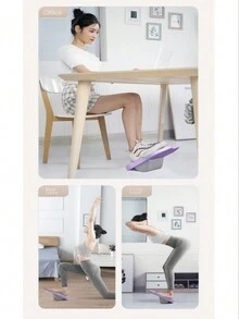 1 pieza Prensa de piernas Equipo de fitness, Máquina ejercitadora de muslos, Tabla de estiramiento de yoga, Tabla de elasticidad, Tablero de pie plegable ajustable, Para ejercicio y entrenamiento, Estiramiento de pantorrillas, Tabla de yoga para adelgazamiento, Tabla de estiramiento inclinada - Multicolor - Ver 8