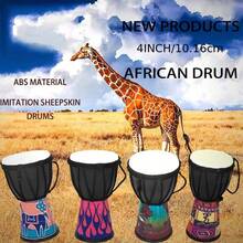 African Drum 4 Inch Handmade Traditional African Hand Drum Colorful Djembe Drum  Percussion Musical Instrument - Multicolor - View 3