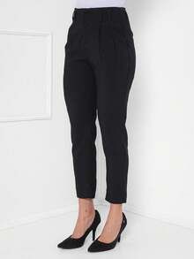 Women's Social MOdas Pants - 黑色 - 查看 3