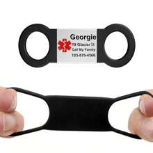 Spersonalizowana medyczna obroża dla psa, wsuwana, emocjonalna zawieszka dla zwierząt domowych, identyfikator - niestandardowy grawerowany identyfikator dla kota - ozdoba obroży dla zwierząt domowych, trwała i stylowa