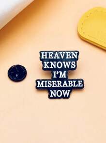 1 件珐琅翻领别针领针金属别针徽章，适用于衣服、送给朋友的礼物、节日徽章、背包装饰、时尚珠宝 - 白色 - 查看 4