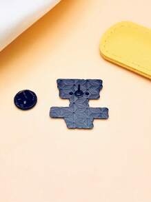 1 件珐琅翻领别针领针金属别针徽章，适用于衣服、送给朋友的礼物、节日徽章、背包装饰、时尚珠宝 - 白色 - 查看 6