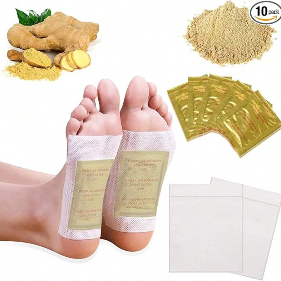 10pcsFoot Pads ( Ginger Foot Pads For Better Sleep And AntiStress