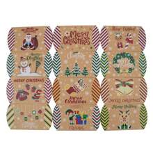 Christmas Candy Box, Kraft Paper Pillow Box, Set Of 12 In 12 Different Colors, Favor Candy Packaging Box - Multicolor - View 1
