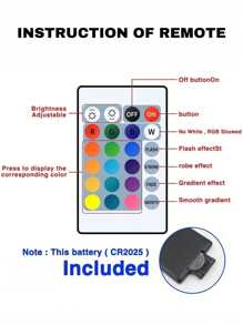 aiinnew 1pc 1m-15m/3.3ft-50ft Smart RGB LED Strip Light, Bi-Directional Control, With 24-Key Remote And Smartphone App Control, Suitable For TV Backlight, Bedroom, Living Room And Party Lighting Decoration - White - View 8