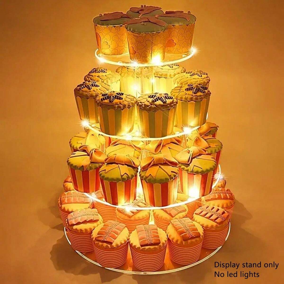 QUARKZMAN Support à Gâteau 3 étages Avec Poignée - Alliage De Zinc Argenté Motif Vigne - Pour Mariage, Anniversaire, Fête - Tiges De 12 Cm Et 10,8 Cm - Assiettes Non Incluses - 5