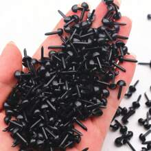 200pcs 3/4/5/6/7/8 Mm Plastic Eyes Eyeballs And Nose For Bear Animal Doll Making Puppet DIY Crafts Felting Tool Accessories - Black - View 18