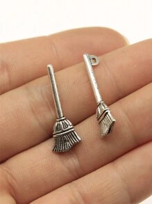 20 件 27x10 毫米吊坠扫帚巫师扫帚饰品吊坠适用于珠宝制作魔术师扫帚吊坠 - 掃把 - 查看 2