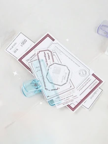 1pc Transparent Air-Sense Plastic Acrylic Clip Ins Style Student Stationery Jelly Clip File Account Clip Long Tail Clip Multi-Function Photo Clip / Creative Office Stationery Test Paper Clip Office Supplies Invoice Storage Clip School Supplies School Supplies For School Folder Back To School
