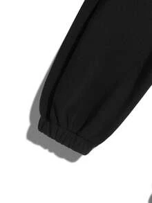 Men's Thermal Lined Outdoor Tracksuit Set With Drawstring Hooded Jacket And Sweatpants, Warm For Autumn And Winter - Multicolor - View 10