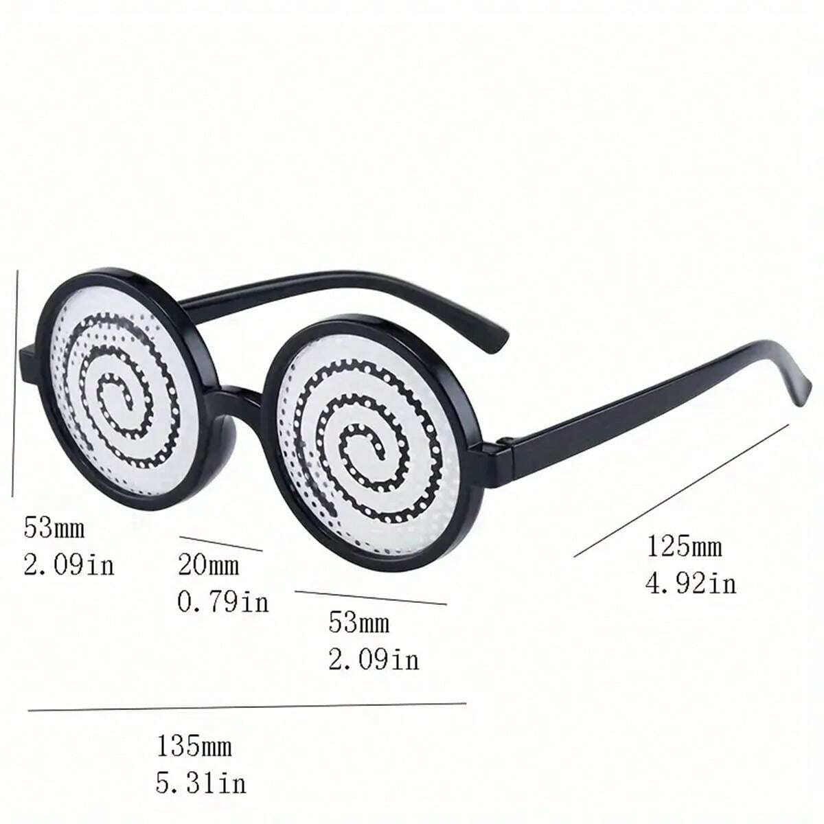 Y2K Googly Eyes Glasses, Cosplay Costume Party Glasses, Funny Glasses With Vertigo Effect Party