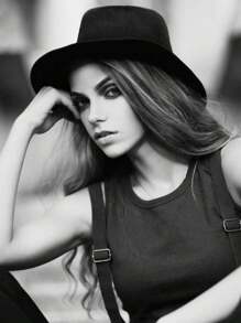 1pc Unisex Knitted Felt Hat, Solid Color, Retro Elegant British Style Flat Top Cap, Suitable For Parties, Outing, Daily Use In Autumn And Winter Witch