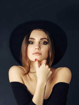 1 件男女通用针织毡帽，纯色，复古优雅英伦风平顶帽，适合派对、郊游、秋冬季日常使用