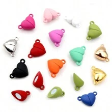 5-20Pairs Heart Shaped Magnetic Clasps Connector DIY Jewelry Making Accessories Findings For Couple Necklace Bracelet - Heart Magnetic Clasp - View 14