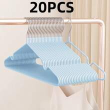 10/20/40/60/100pcs Anti-Slip Coated Clothes Hangers, Luxury Velvet Hangers In Warm Color Tones, Home Use