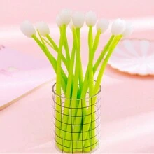 1 支随机颜色创意变色花形学生中性笔，中东风格 - 彩色 - 查看 4