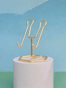 1pc Gold Phone Holder - Gold - View 3
