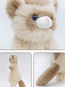 1 pieza Muñeca de peluche suave de hurón lindo, muñeco de peluche de visón sintético de Body largo, almohada de hurón, muñeco de compañía para abrazar, decoración del hogar para sofá y dormitorio, figura de peluche, decoración para el coche - Multicolor - Ver 5