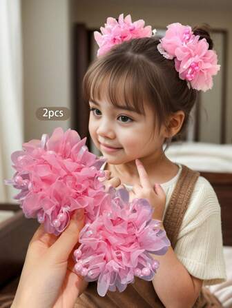 2入組可愛的女孩頭箍，適合日常穿戴和表演