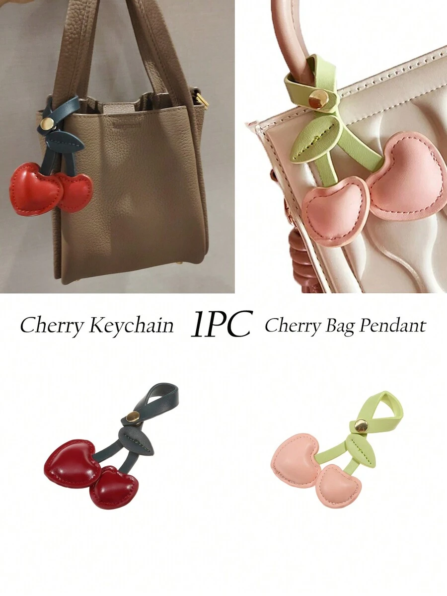 1 Cherry Keychain Pendant, Cherry Creative Bag Pendant, Cute And Personalized Girl Accessory - Multicolor - View 1