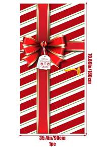 1 pieza Decoración de puerta navideña Caja de regalo con lazo Fondo para decoración de fiesta en interiores y exteriores, decoración del hogar (Rojo) Decoración navideña dulce para el hogar, pancarta colgante de puerta navideña, fondo adecuado para la puerta principal, decoración de cumpleaños, Año Nuevo y Navidad - Multicolor - Ver 14