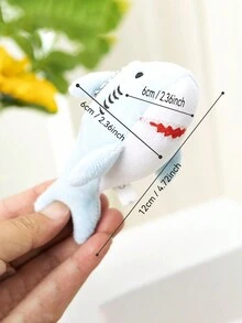 1 PC Cute Shark Doll Plush Key Chain Small Pendant Bag Pendant Small Gift Birthday Gift - Multicolor - View 2