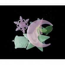 Conjunto de Decoração Brilhante no Escuro de Estrela e Lua Grande, Adesivos de Parede Luminosos 3D de Estrela, Adesivo Romântico Fluorescente Brilhante no Escuro para Quarto/Sala de Estar, Decoração Brilhante DIY - Multicolorido - Visão 9