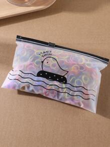 1500pcs Mini Disposable Rubber Hair Ties, 0.47 Inches In Diameter, Ponytail Holders, Suitable For Daily Use - Multicolor - View 3