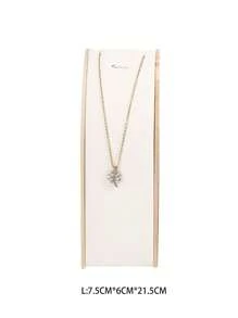 Nuevo soporte de madera para exhibir collares, estante para joyas, soporte curvo para exhibir joyas, empaque de joyas, accesorio de viaje, regreso a la escuela - Multicolor - Ver 12