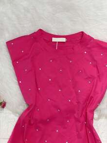 Women Tops - 玫紅色 - 查看 2