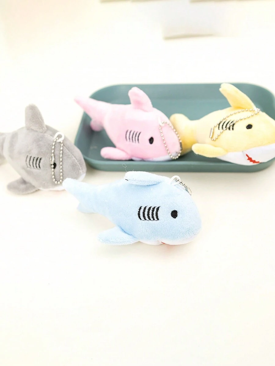 1 PC Cute Shark Doll Plush Key Chain Small Pendant Bag Pendant Small Gift Birthday Gift - Multicolor - View 1
