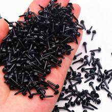 200pcs 3/4/5/6/7/8 Mm Plastic Eyes Eyeballs And Nose For Bear Animal Doll Making Puppet DIY Crafts Felting Tool Accessories - Black - View 19
