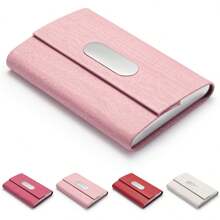 1 Piece Name Card Holder, PU Leather Slim Name Card Case - Unisex Name Card Holder/Wallet Name Card Holder,Back To School,School Supplies