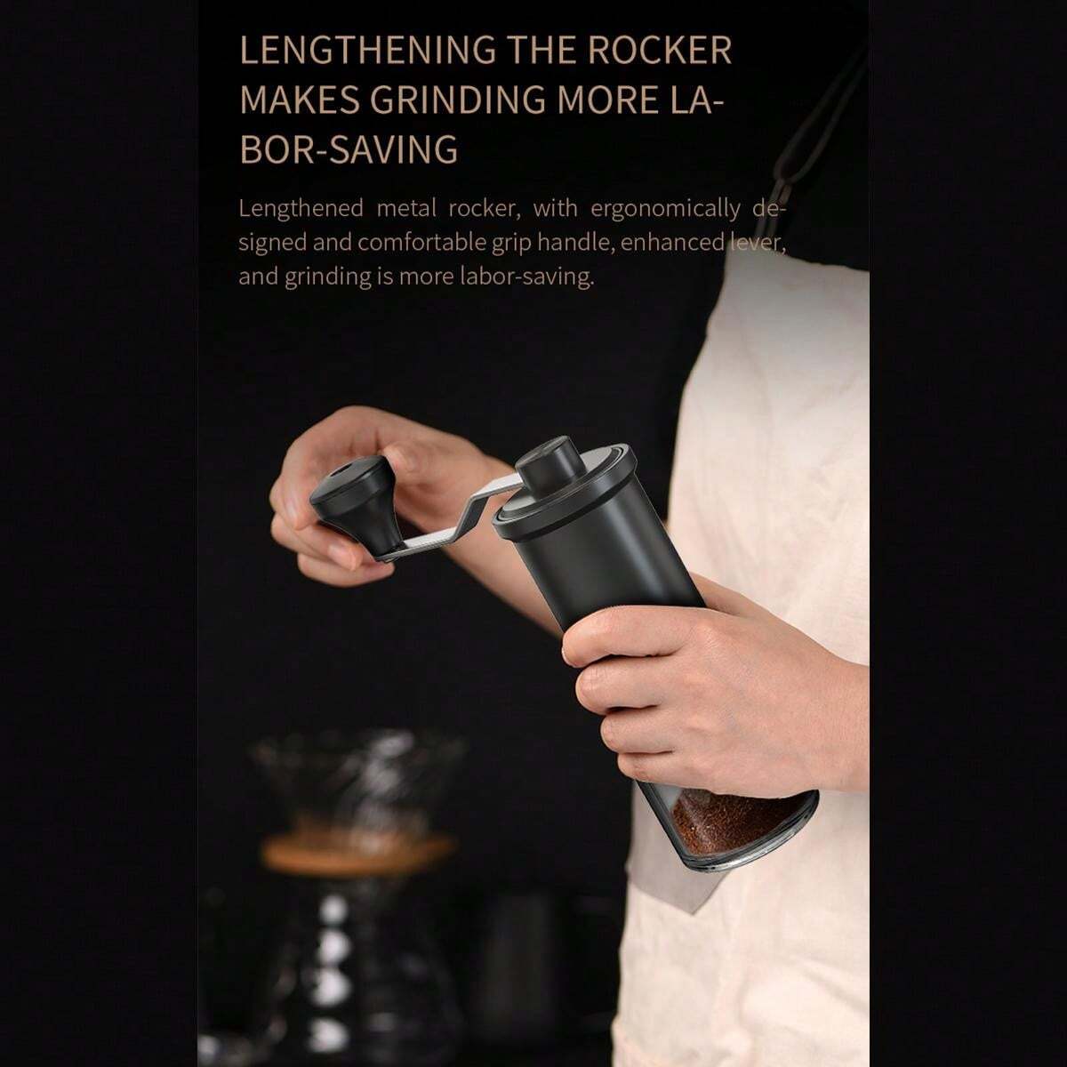 Manual Coffee Grinder - Quiet Burr Grinder For Fresh Coffee