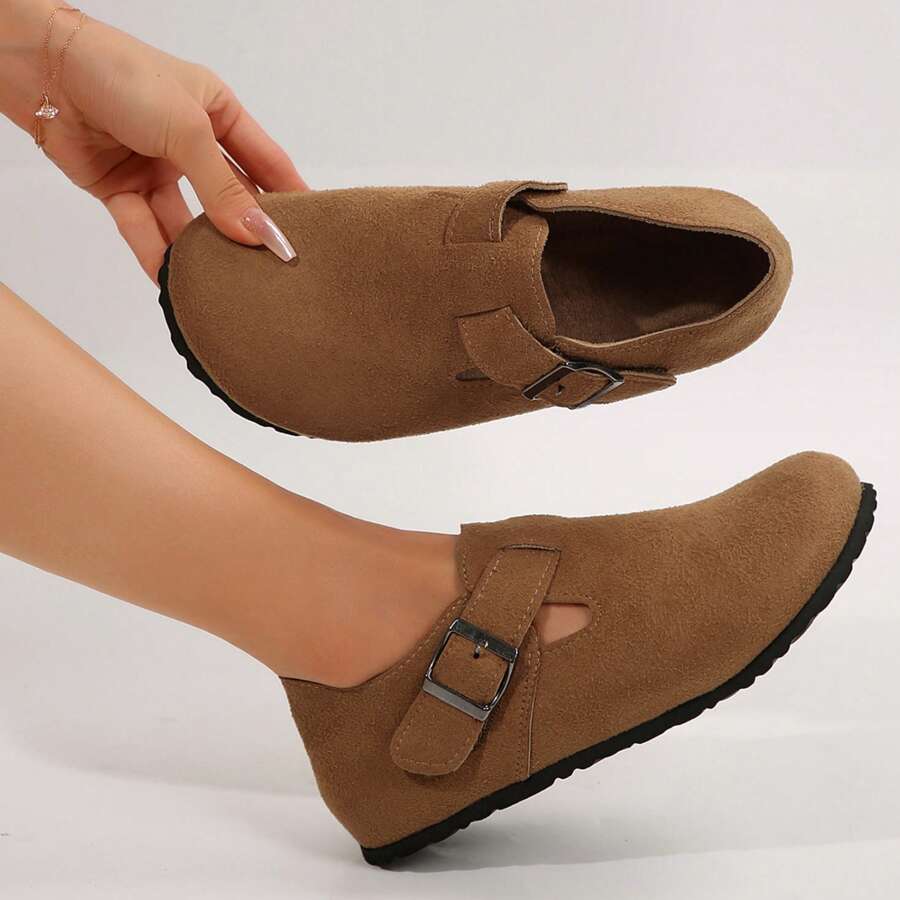 Women's Cork Footbed Clog With Womens Sandals Cork Footbed+Comfort, Beach Essentials - 棕色 - 查看 1