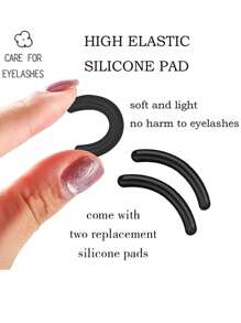 16-delige roestvrijstalen wimperkrullerset, inclusief 1 stuks wimperkruller, 1 stuks wimperkam, 2 stuks wimperrollers, 1 stuks schuine wenkbrauwborstel met twee uiteinden, 1 stuks wenkbrauwborstel en 10 stuks siliconen navulpads, voor wimpers en wenkbrauwen
