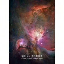 1 pièce Affiche de l'univers, peinture sur canevas d'art mural moderne de la nébuleuse de la Rosette, du trou noir, de la galaxie, décoration murale pour la chambre à coucher, avec cadre en option