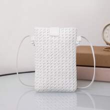 Fashionable Woven Grass Phone Bag Crossbody Bag, Vacation Essentials, Perfectly Matching With Beach Accessories Women, Beach Necessities,Beach Essentials,Beach Stuff & Summer Essentials, Hottest Beach Bags