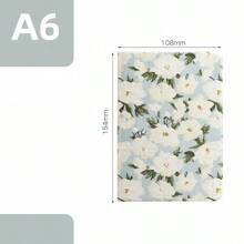 "Ins-Style Flora" Chic Floral Fabric Notebook - A5 Size, Artistic Journal & Diary With Fresh Design"Oriental Silk" Back To School