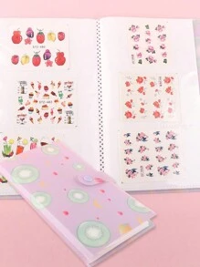 120 孔空相册美甲贴纸收纳册收藏整理卡展示架展示容器（不含贴纸）