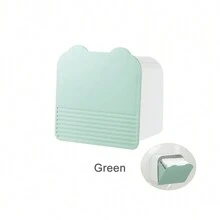 Caja de almacenamiento para toallas sanitarias, caja de almacenamiento portátil de plástico para toallas femeninas en el baño - Blanco - Ver 9