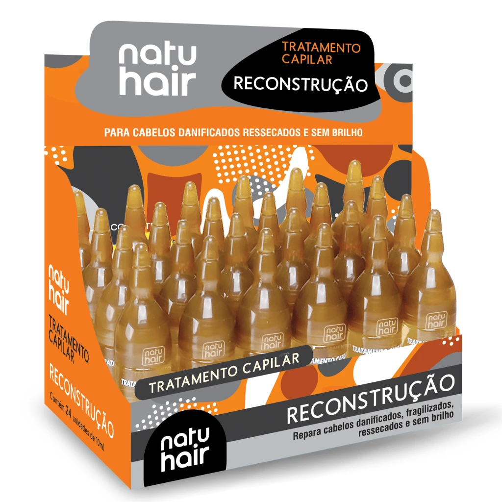 Kit 12 Natuhair Reconstruction Hair Treatment Ampoules 10ml - CONTAINS 12 UNITS - 駝色 - 查看 1