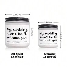 Wedding Gift Creativity, Suitable For Bridesmaids, Chief Bridesmaids, Proposal Groomsmen, Guests, Best Friends, Engagement, Bachelor Parties, Bridal Gift Parties And Other Occasions. Cute, Friendly, Novel, Interesting And Unique Small Gifts, Essential Items, Scented Candles, Festival, Holiday, Autumn And Winter, Holiday, Festival, Room Decoration, Birthday, Graduation Gifts - Multicolor - View 6