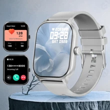 MixtataDi Smart Watch, Wireless Calls/Dialing, Multi-Sport Modes, Call Reminder And Rejection,  Message Reminder Viewing, Multiple APP Reminders, Suitable For Men And Women, Sports Watch, Custom Wallpaper, Compatible With Ios/Android - Bạc - Xem 1